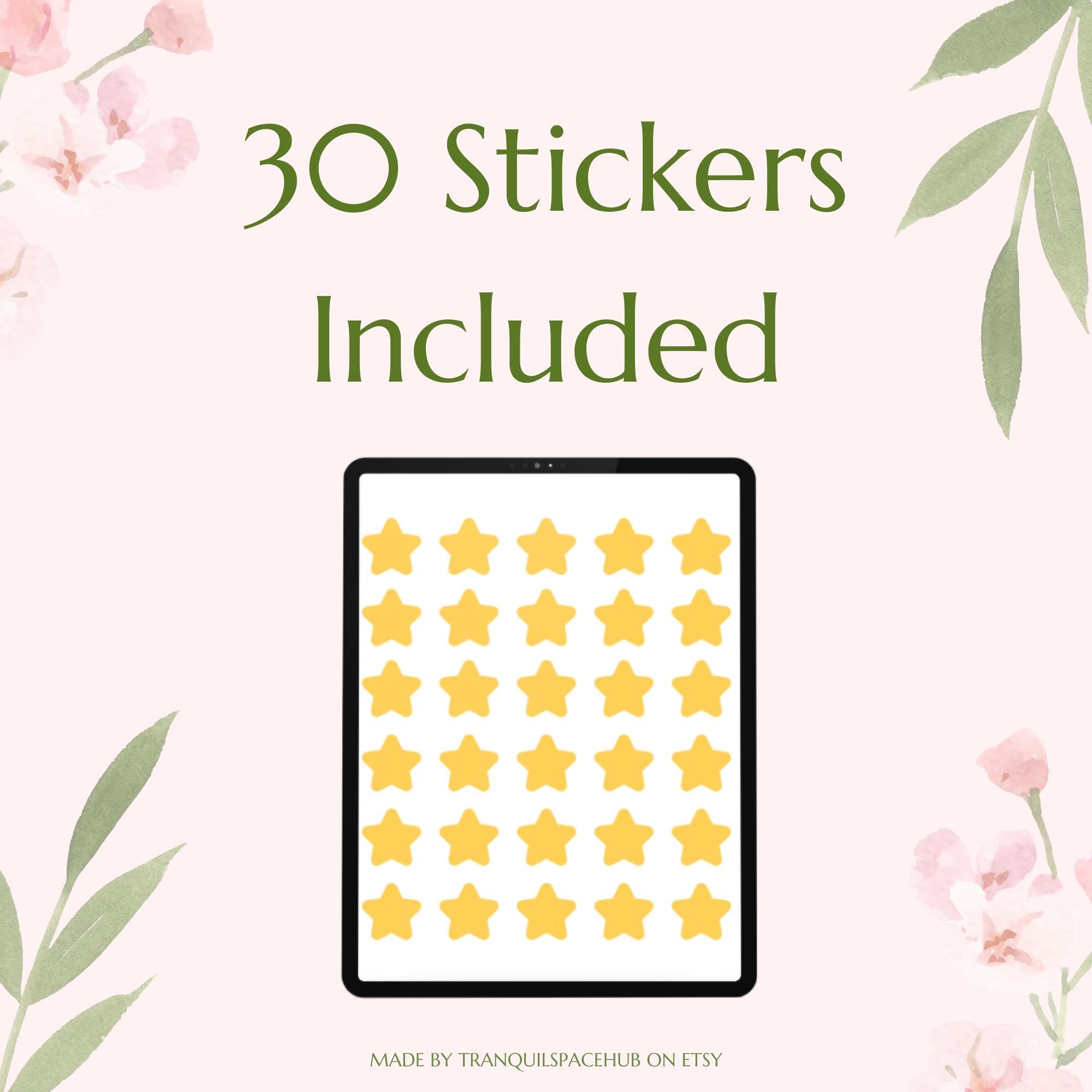 Minimalist Digital Planner Stickers: 150 Icons for GoodNotes, Notability (PDF, PNG)
