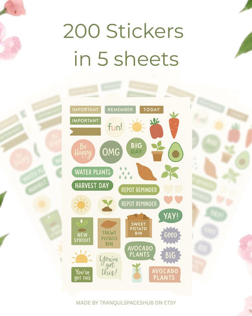 200 Nature & Gardening Stickers