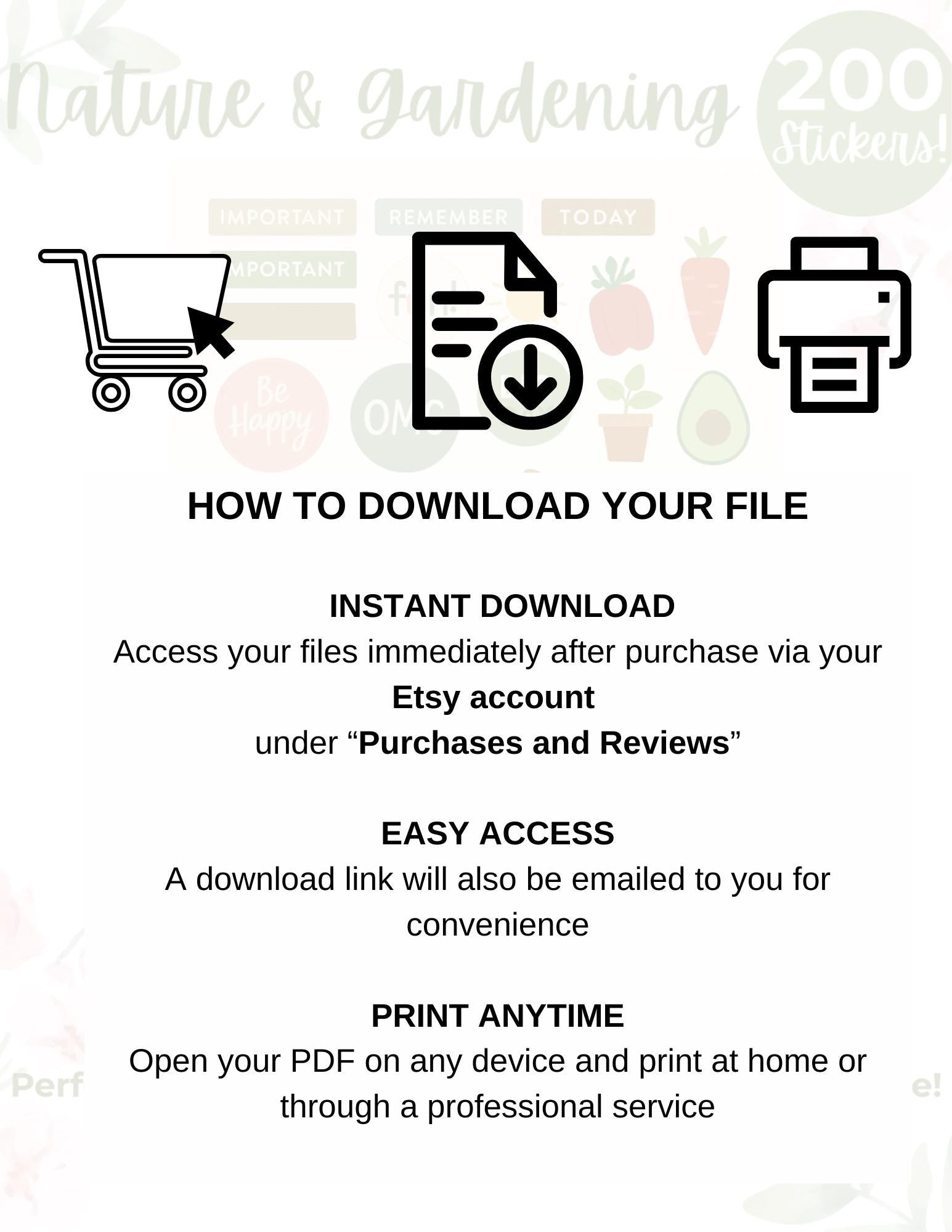 200 Nature & Gardening Stickers