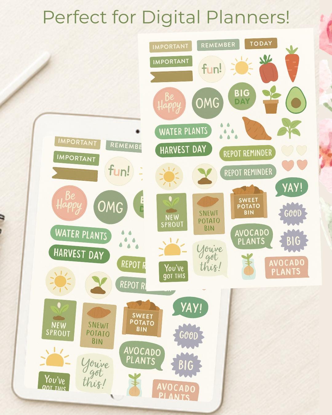 200 Nature & Gardening Stickers